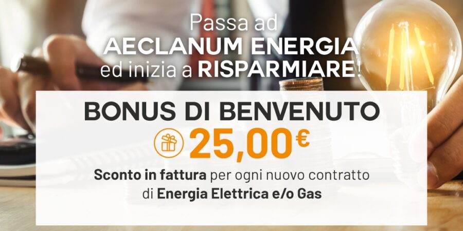 Passa ad Aeclanum Energia ed inizia a risparmiare - Aeclanum Energia